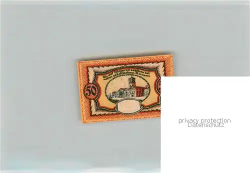 AK / Ansichtskarte Karlsruhe_Baden 50 Pfennig Schein Karlsruhe_Baden