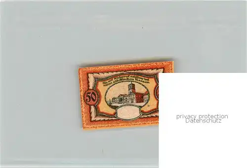 AK / Ansichtskarte Karlsruhe_Baden 50 Pfennig Schein Karlsruhe_Baden