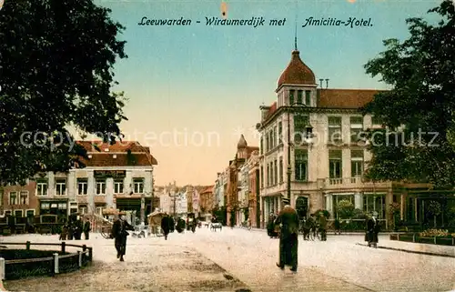 AK / Ansichtskarte Leeuwarden_NL Wirdumerdijk met Amicitia Hotel 