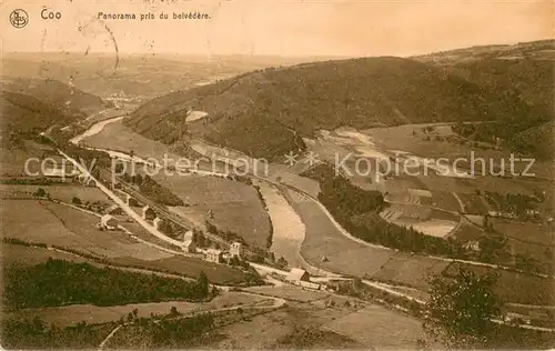 AK / Ansichtskarte Coo_Stavelot_Belgie Panorama pris du belvedere 