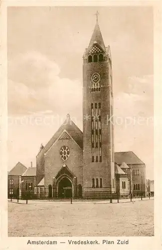 AK / Ansichtskarte Amsterdam__NL Vredeskerk Plan Zuid 