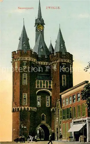 AK / Ansichtskarte Zwolle_Overijssel Sassenpoort Zwolle_Overijssel