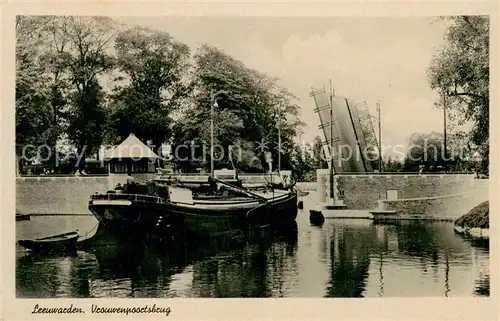 AK / Ansichtskarte Leeuwarden_NL Vrouwenpoortsbrug 