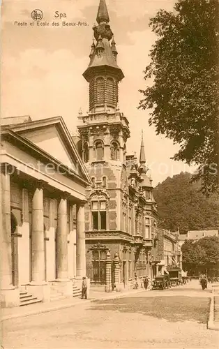 AK / Ansichtskarte Spa_Belgium Poste et Ecole des Beaux Arts 