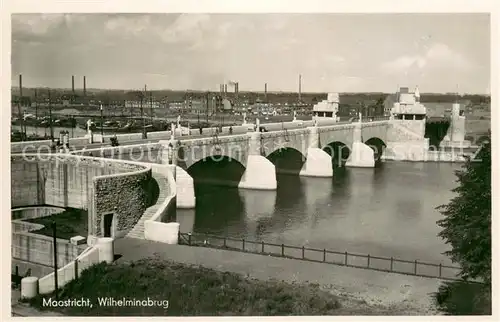 AK / Ansichtskarte Maastricht_NL Wilhelminabrug 