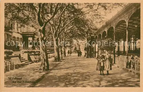 AK / Ansichtskarte Wildbad_Schwarzwald An der Trinkhalle Wildbad_Schwarzwald