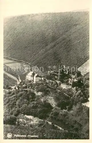 AK / Ansichtskarte Vianden_Luxembourg Burg Falkenstein Fliegeraufnahme 