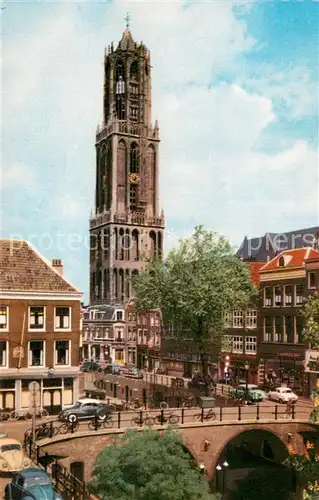 AK / Ansichtskarte Utrecht_NL Oude Gracht met Dom 
