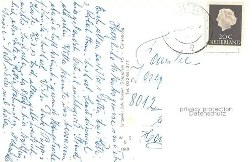 AK / Ansichtskarte Callantsoog_NL Strandpartien Zeegezicht Dorpsgezicht _Avandstemming 