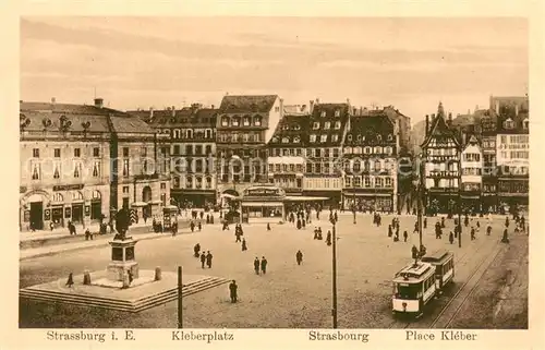 AK / Ansichtskarte Strassburg_Elsass Kleberplatz Strassburg Elsass