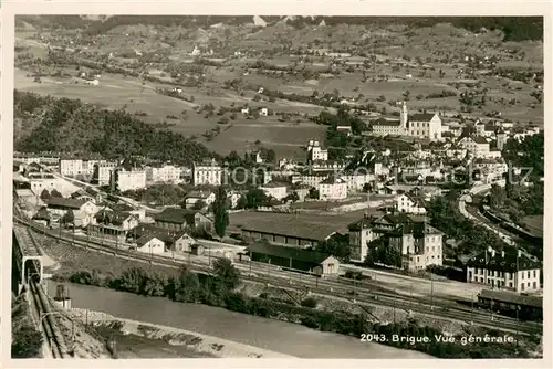 AK / Ansichtskarte Brigue_Brig_VS Vue generale aerienne 