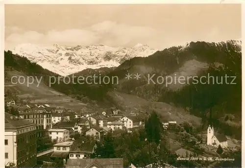 AK / Ansichtskarte Seewis_GR Panorama mit Scesaplana Raetikon 