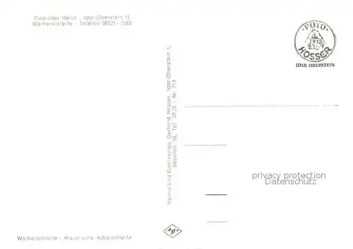 AK / Ansichtskarte Idar Oberstein Weiherschleife Gebrueder Heinz Achatschleifer bei der Arbeit Idar Oberstein