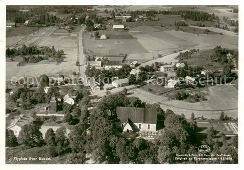 AK / Ansichtskarte Edebo_Sweden Fliegeraufnahme 