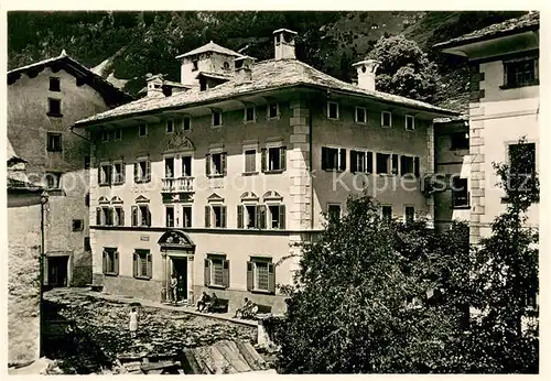AK / Ansichtskarte Soglio Hotel Willy Palazzo Salis Soglio