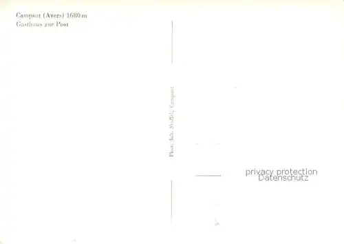 AK / Ansichtskarte Campsut Croet_GR Gasthaus zur Post Alpen 