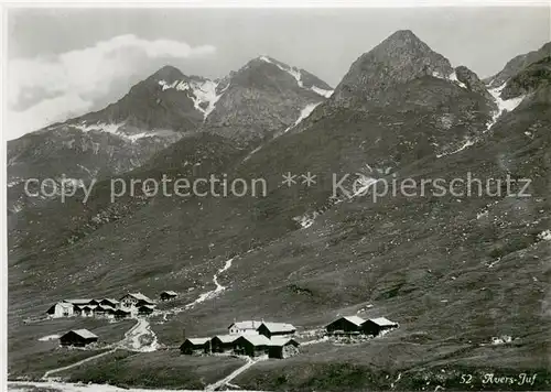 AK / Ansichtskarte Avers Juf_GR Bergdorf Alpen 