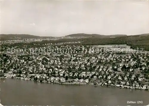 AK / Ansichtskarte Zollikon_Zuerich_ZH Panorama Zuerichsee 