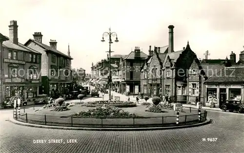 AK / Ansichtskarte Leek__UK_Staffordshire_Moorlands Derby Street 