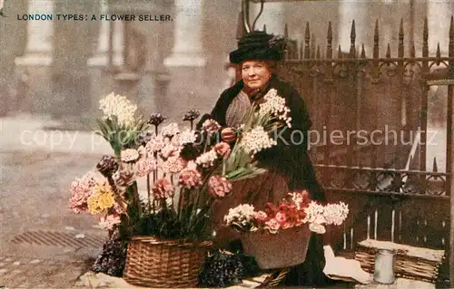 AK / Ansichtskarte London__UK Types A Flower Seller Celesque Series 