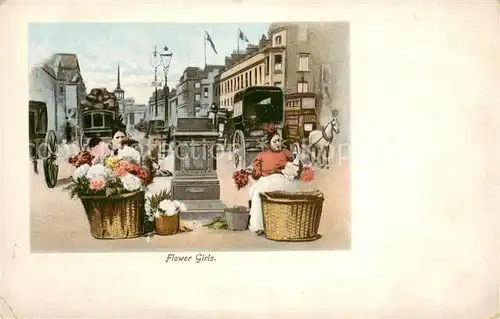AK / Ansichtskarte London__UK Flower Girls Kuenstlerkarte 