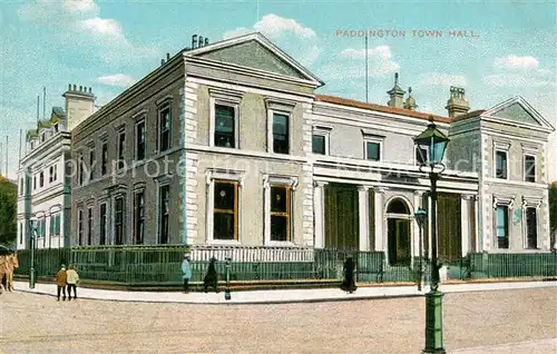 AK / Ansichtskarte Paddington_London_UK Town Hall Illustration 