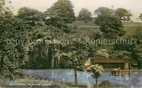 AK / Ansichtskarte Hampstead__London_UK Bathing Pond 