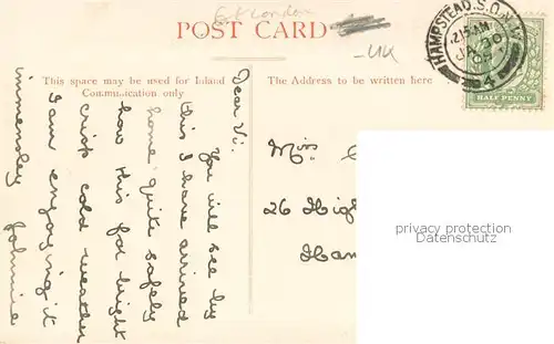 AK / Ansichtskarte Hampstead__London_UK Bathing Pond 