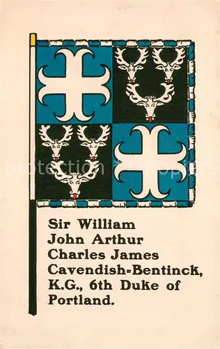 AK / Ansichtskarte Portland__UK Flag Sir William John Arthur Charles James Cavendish Bentinck K. G. 6th Duke of Portland 