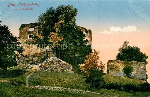 AK / Ansichtskarte Bad_Liebenstein Alte Burg Bad_Liebenstein