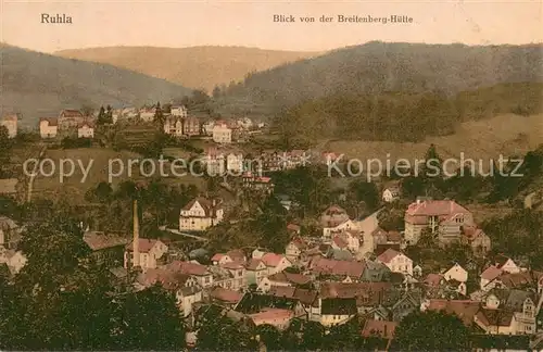 AK / Ansichtskarte Ruhla Totalansicht v. d. Breitenberg Huette Ruhla