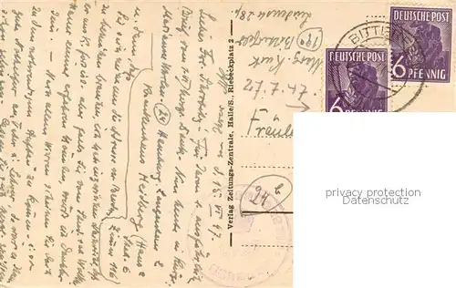 AK / Ansichtskarte Halle_Saale Partie am Markt m. altem Rathaus u. Georg Friedrich Haendel Denkmal Halle_Saale