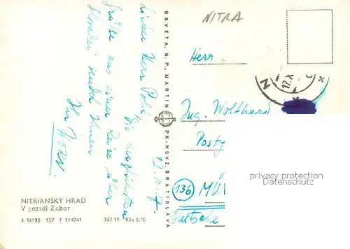 AK / Ansichtskarte Nitra_Slovakia Kirchen 