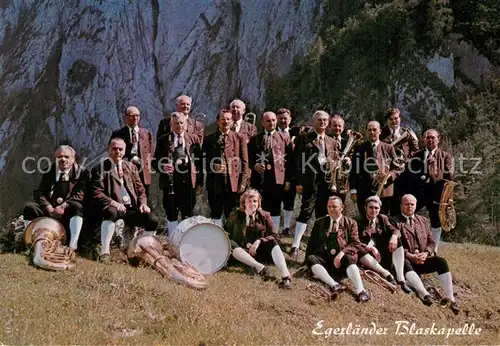 AK / Ansichtskarte Eger__Cheb_Tschechien Egerlaender Blaskapelle 