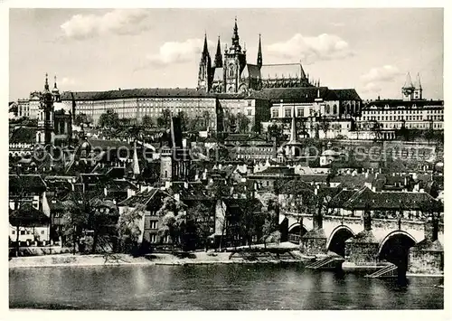 AK / Ansichtskarte Prag__Prahy_Prague Prager Burg 
