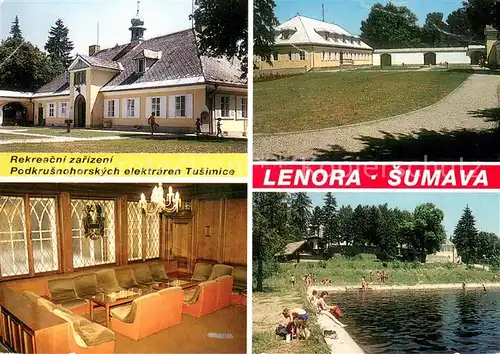 AK / Ansichtskarte Lenora_Eleonorenhain_Sumava_CZ Am Wasser Klubovna 