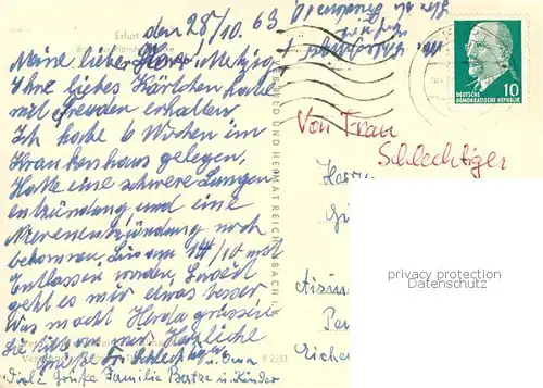 AK / Ansichtskarte Erfurt Pfoertchenbruecke Erfurt