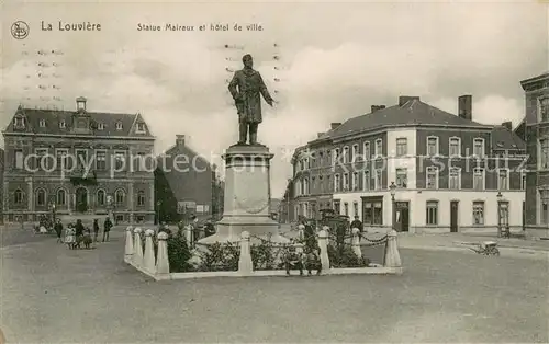 AK / Ansichtskarte La_Louviere Lauragais Statue Malraux et hotel de ville La_Louviere Lauragais