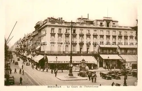 AK / Ansichtskarte Bordeaux_33 Le Cours de l Intendance 