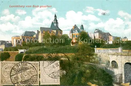 AK / Ansichtskarte Luxemburg_Luxembourg Blick vom Bock Luxemburg Luxembourg