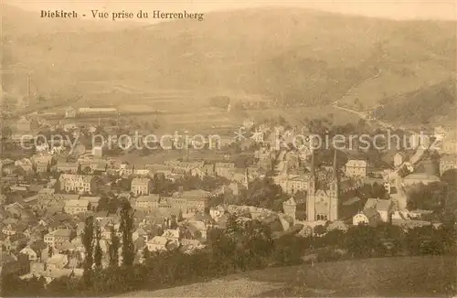 AK / Ansichtskarte Diekirch_Luxembourg Vue prise du Herrenberg 