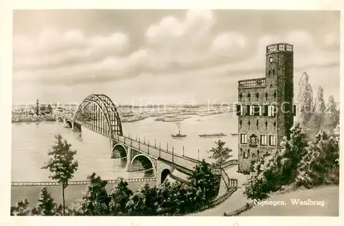 AK / Ansichtskarte Nijmegen_NL Waalbrug 