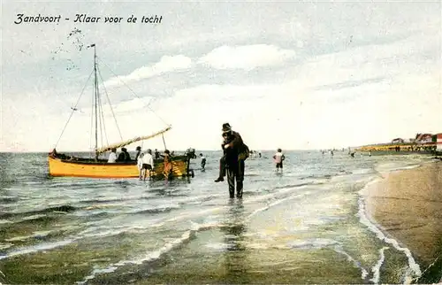 AK / Ansichtskarte Zandvoort_Holland Klaar voor de tocht Zandvoort_Holland