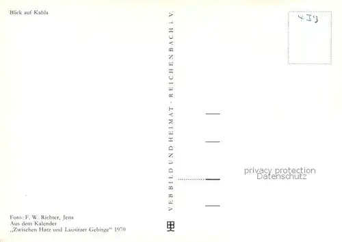 AK / Ansichtskarte Kahla_Thueringen Totalansicht Fabrik Gebirge Kahla_Thueringen