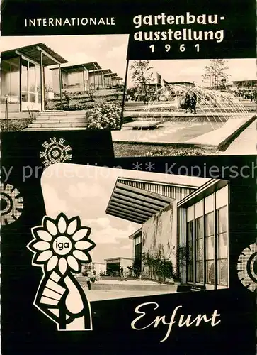AK / Ansichtskarte Erfurt internationale Gartenbausausstellung Teilansichten Erfurt