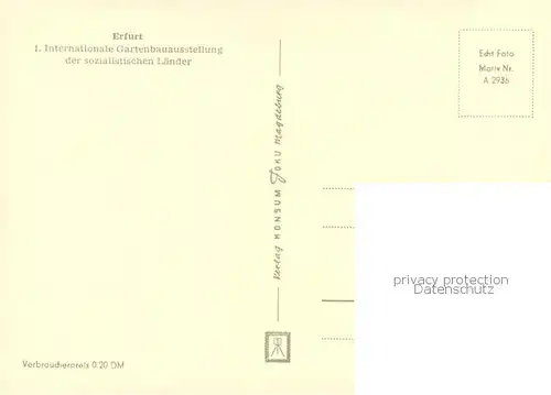 AK / Ansichtskarte Erfurt internationale Gartenbausausstellung Teilansichten Erfurt