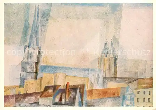 AK / Ansichtskarte Halle_Saale Tuerme ueber d. Stadt Halle_Saale