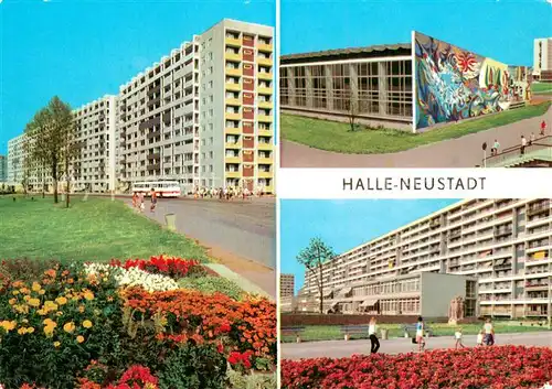 AK / Ansichtskarte Halle Neustadt Siedlung Teilansichten Halle Neustadt
