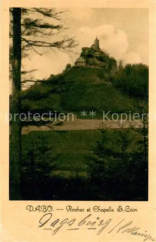 AK / Ansichtskarte Dabo_Moselle_57 Rocher et Chapelle St Leon 