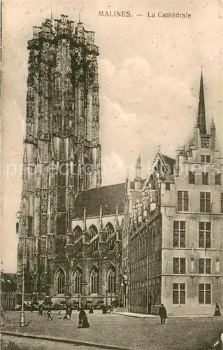 AK / Ansichtskarte Malines_Mechelen_Flandre La Cathedrale Malines_Mechelen_Flandre